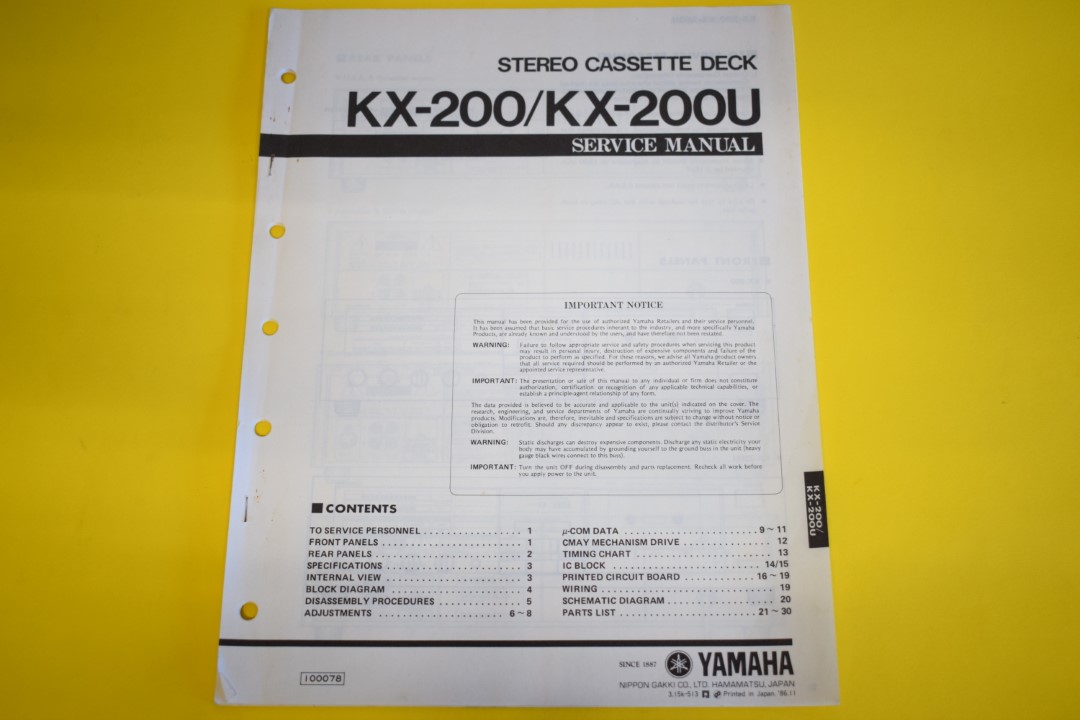 yamaha kx 200 u